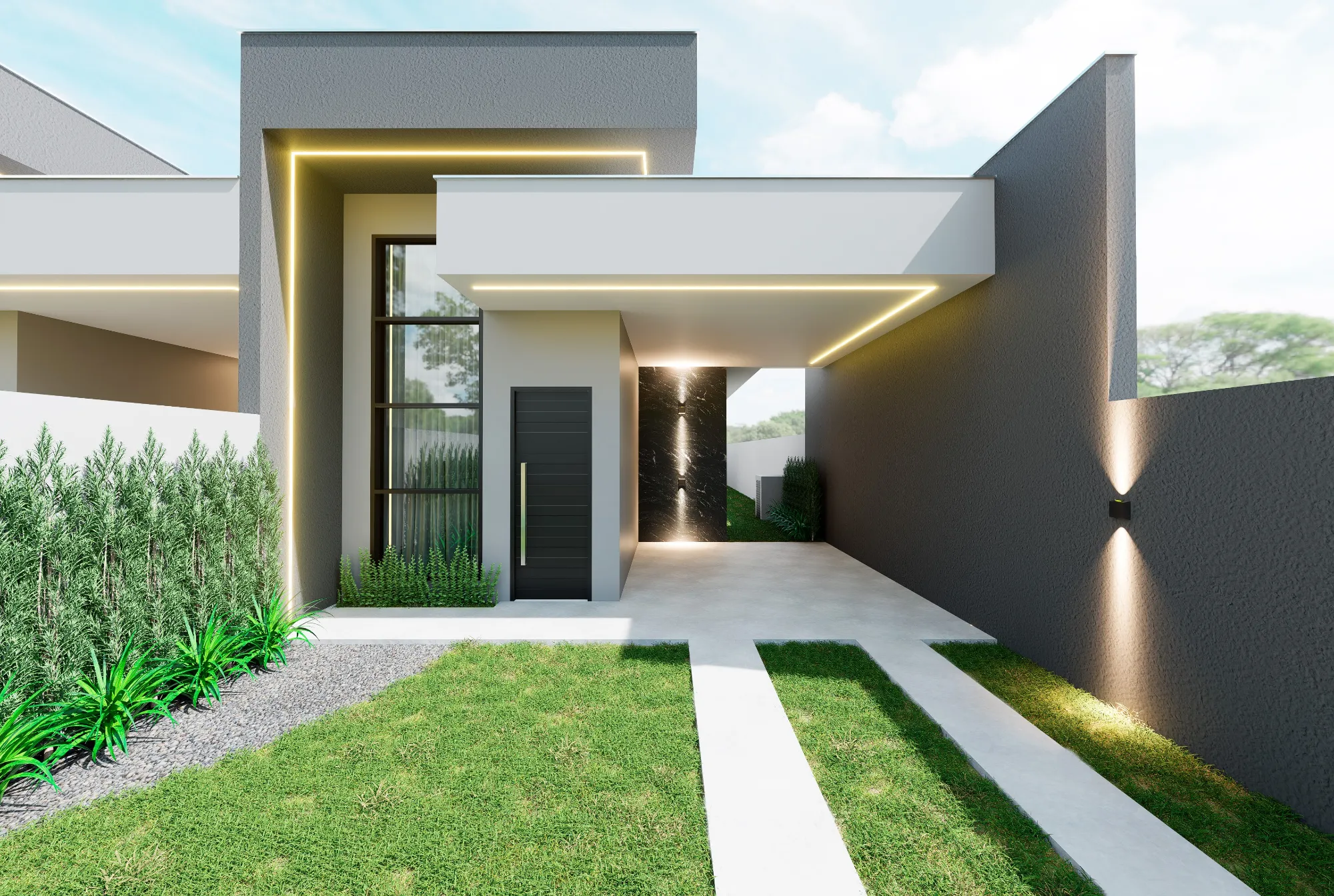 Casa térrea individual com suíte alto padrão de acabamento — foto 4