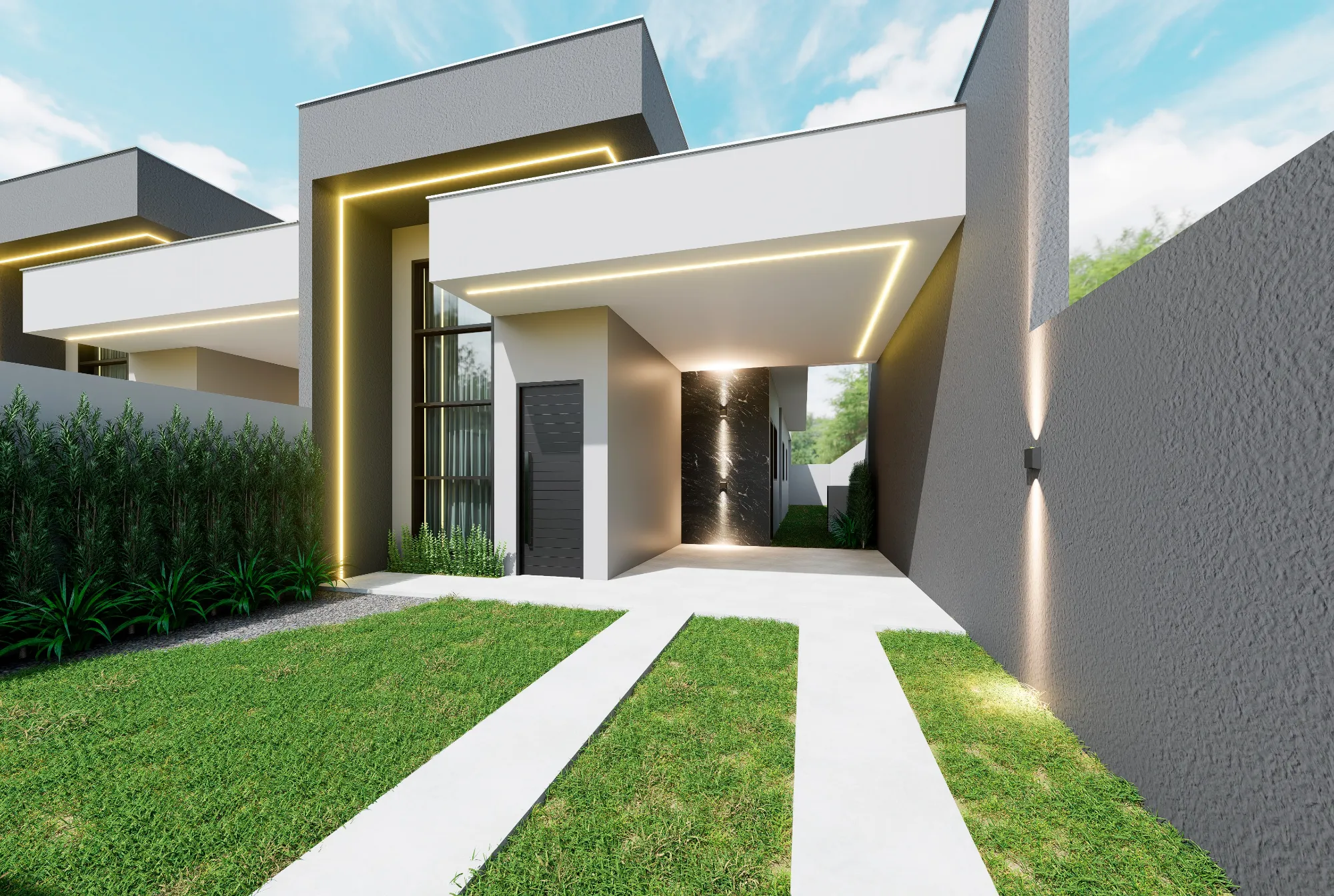 Casa térrea individual com suíte alto padrão de acabamento — foto 2
