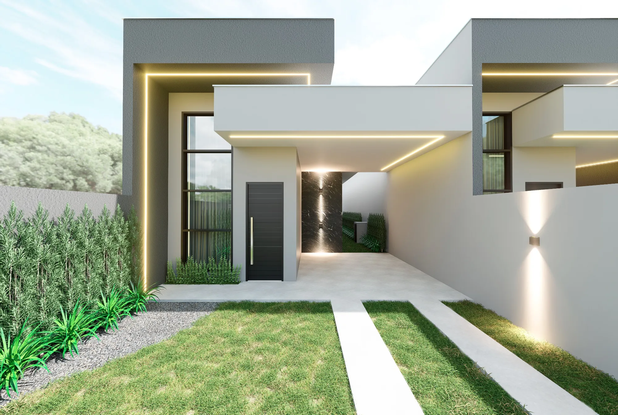 Casa térrea com 2 dormitórios, sendo 1 suíte alto padrão de acabamento — foto 3
