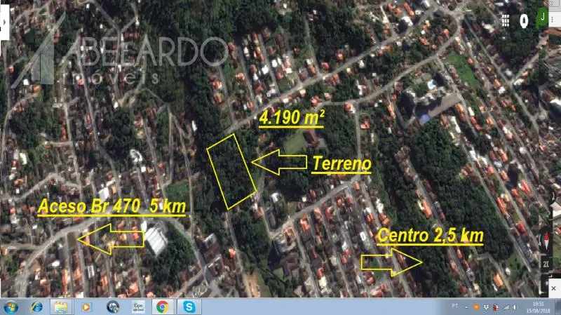 ABELARDO IMÓVEIS - Terreno com 4.190,70 m final de rua a aproximadamente 100 metros de movimentado corredor de serviço e a 2,5 km do centro. — foto 2
