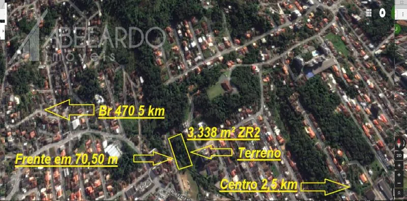 ABELARDO IMÓVEIS - Terreno com 3.228 m , semi-plano com excelente localização no bairro Água Verde a 100 metros de movimentado corredor de serviço e a 2,5 km do centro. — foto 3