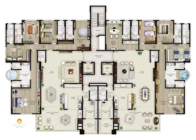 Apartamento com 5 dormitórios à venda, 782 m - Centro - Balneário Piçarras/SC — foto 7