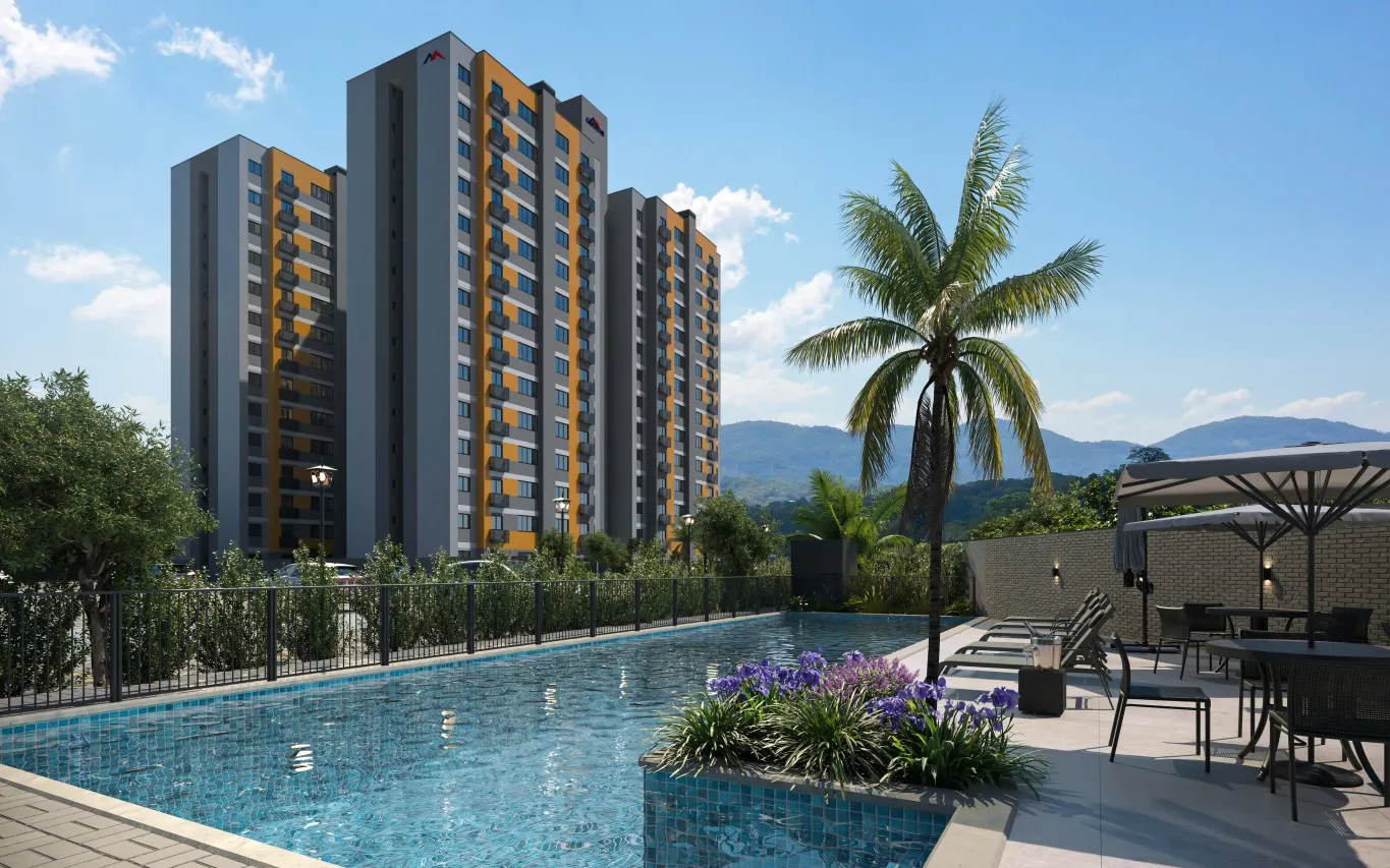 Apartamento à venda com 1 quarto e 1 suíte, 1 vaga, 50m² no Fidelis, Blumenau - foto 1