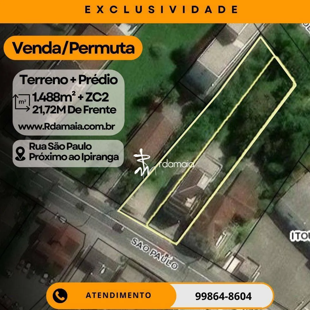 TERRENO PARA PERMUTA EM FRENTE AO IPIRANGA - Rua São Paulo - foto 1