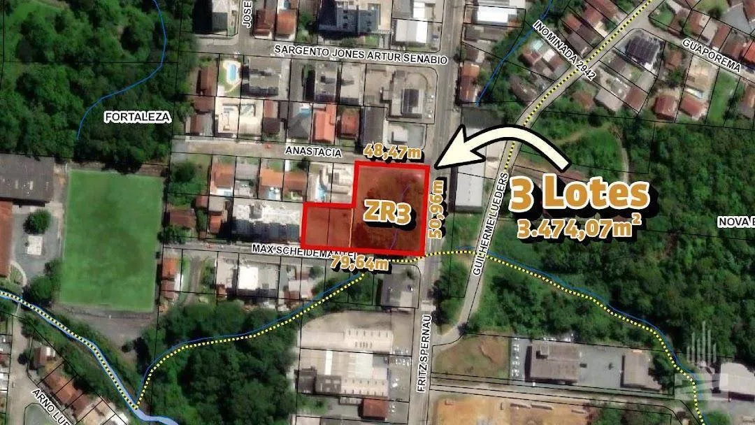 Terreno à venda, 3474 m por R$ 2.000.000,00 - Fortaleza - Blumenau/SC - foto 1