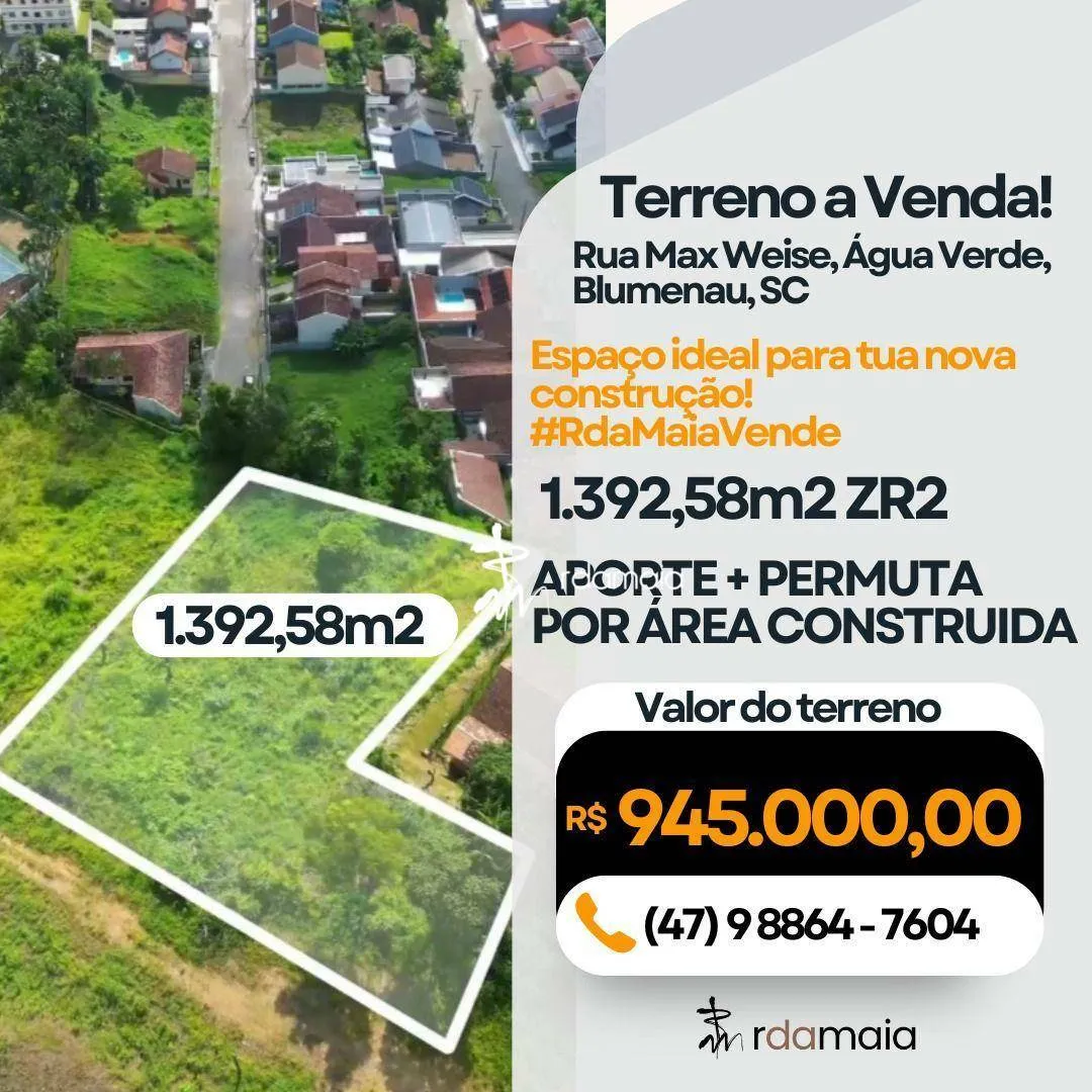 TERRENO NO ÁGUA VERDE #rdamaiaimóveis VENDE OU PERMUTA - foto 1