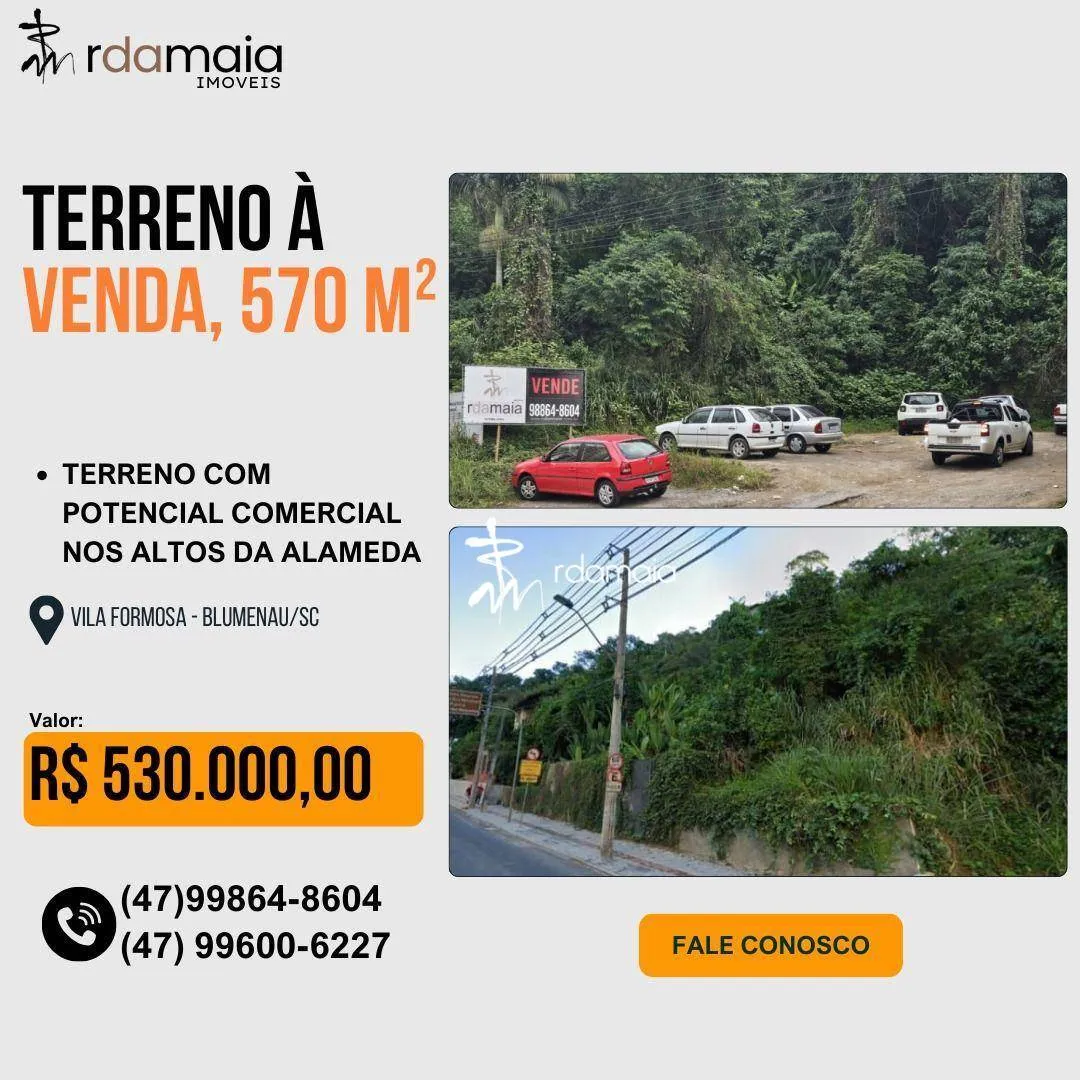 Terreno Residencial à venda, Vila Formosa, Blumenau - TE0017. - foto 1
