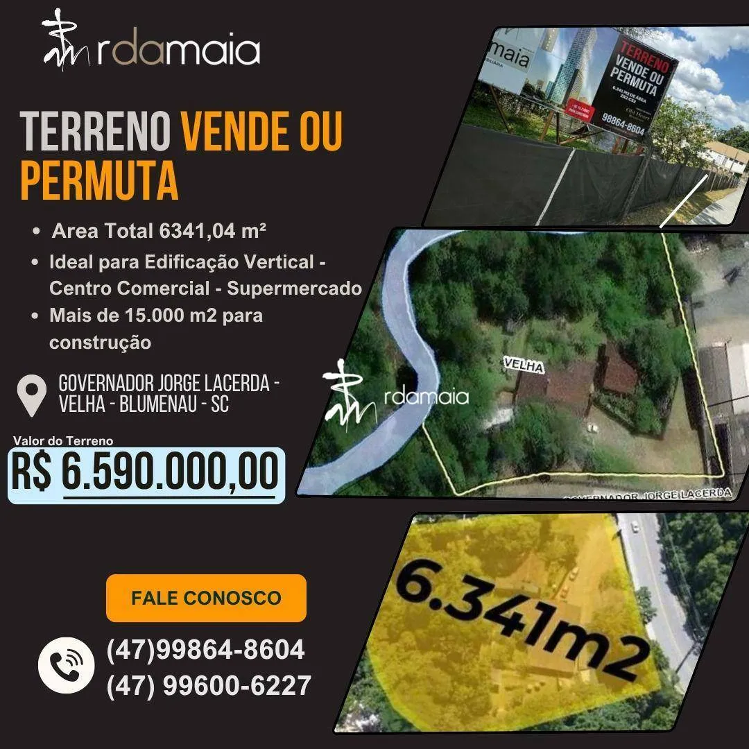 TERRENO VENDE OU PERMUTA VELHA BLUMENAU (TREVO DO TOMIO) - foto 1