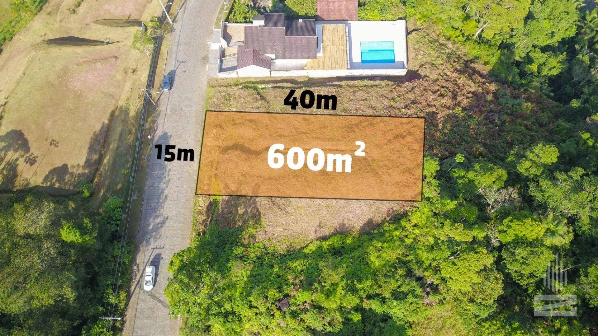 Terreno com linda vista à venda, 600 m por R$ 390.000 - Ponta Aguda - Blumenau/SC - foto 1