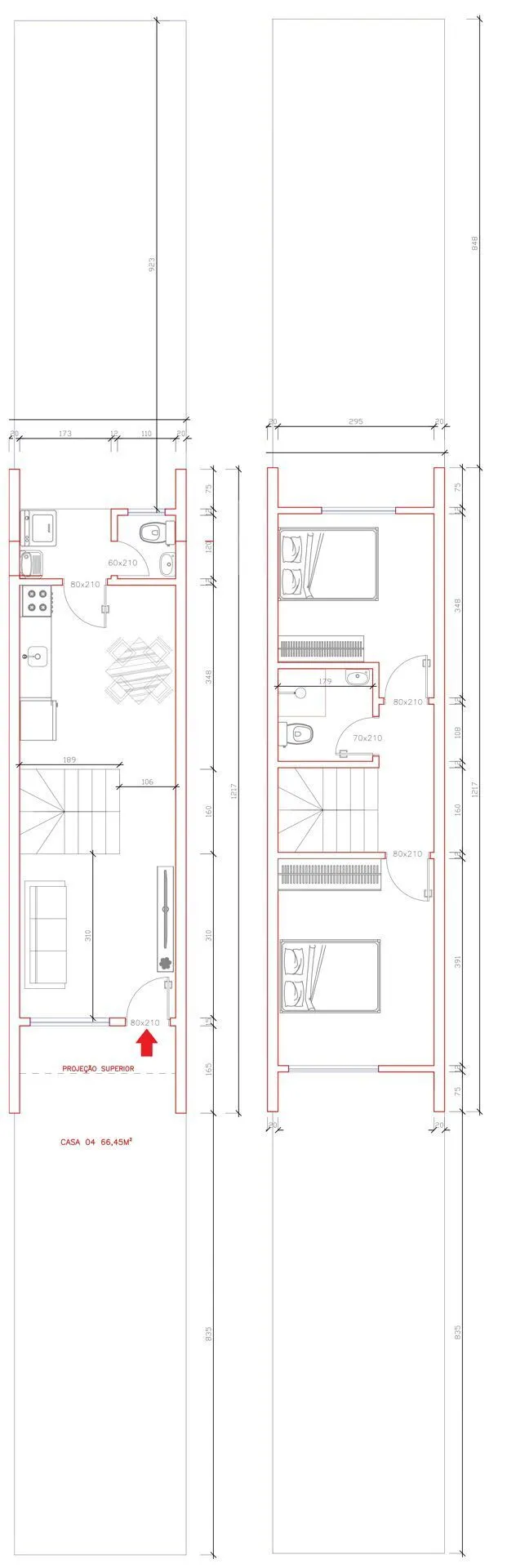 Casa à venda com 2 quartos, 2 vagas, 66m² na Rua Papa João XXIII no Iririú, Joinville — foto 7