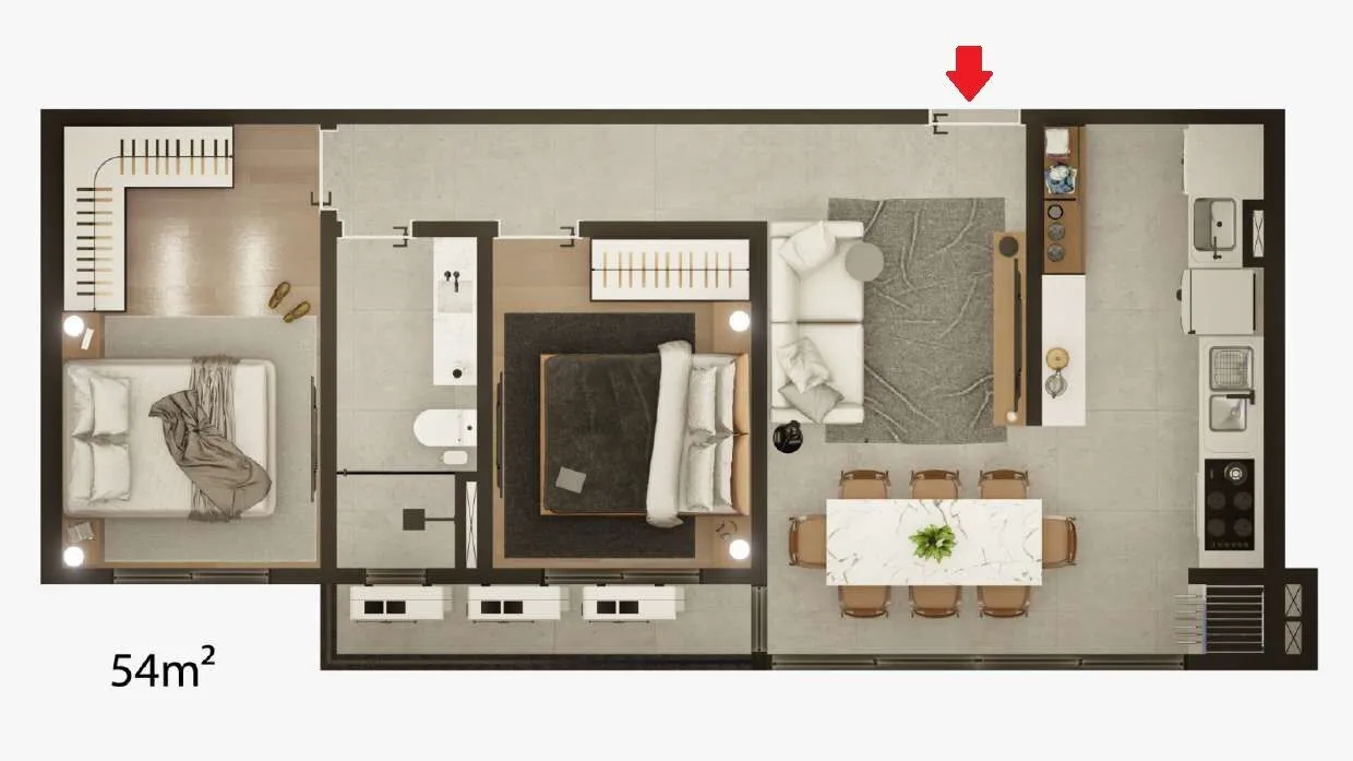 Apartamento à venda com 2 quartos, 1 vaga, 54m² na Rua São Firmino no Vila Nova, Joinville — foto 6