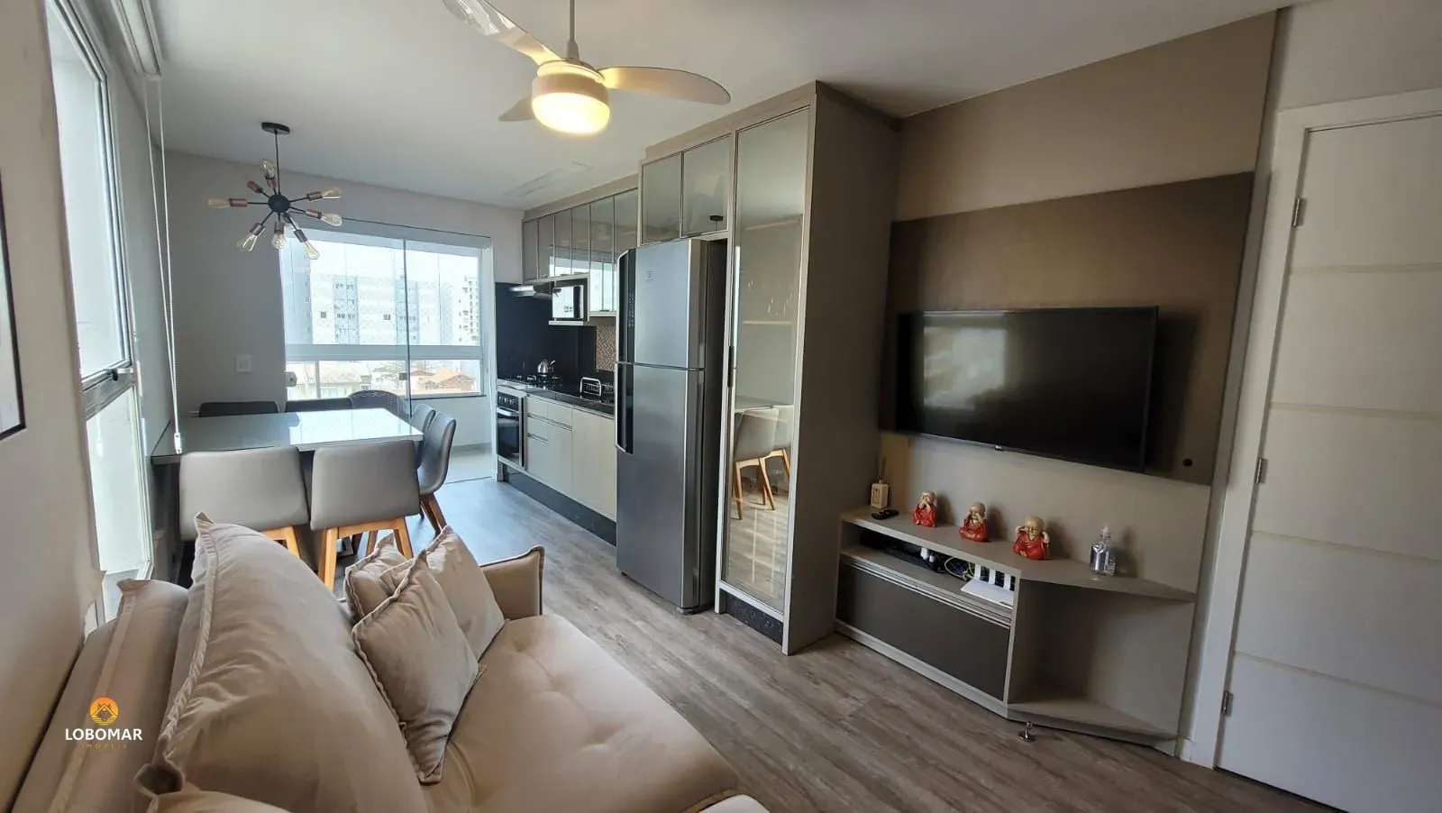 Apartamento, mobiliado, 200 metros do mar, 2 dormitórios, sendo 1 suíte, Itacolo - foto 1