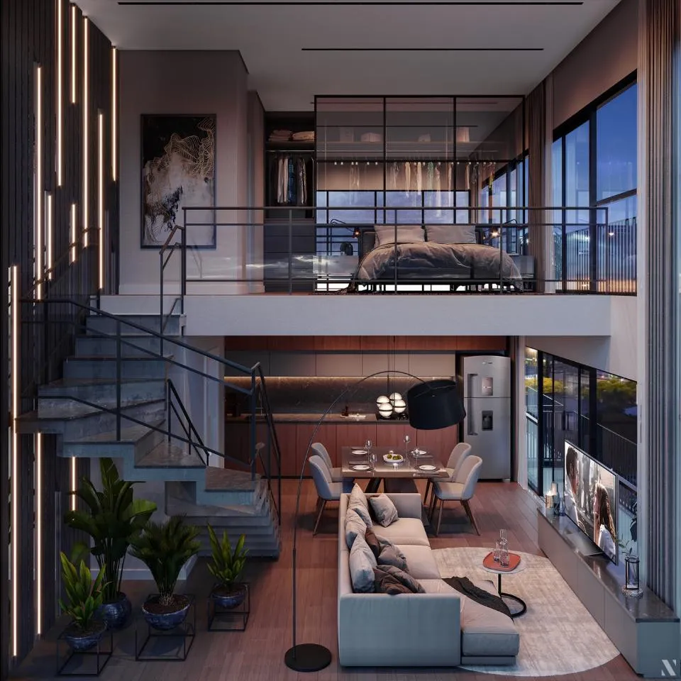DUPLEX - Empreendimento com arquitetura contemporânea, localizado na melhor região do centro de Blumenau, próximo ao Shopping Neumarkt. - foto 1