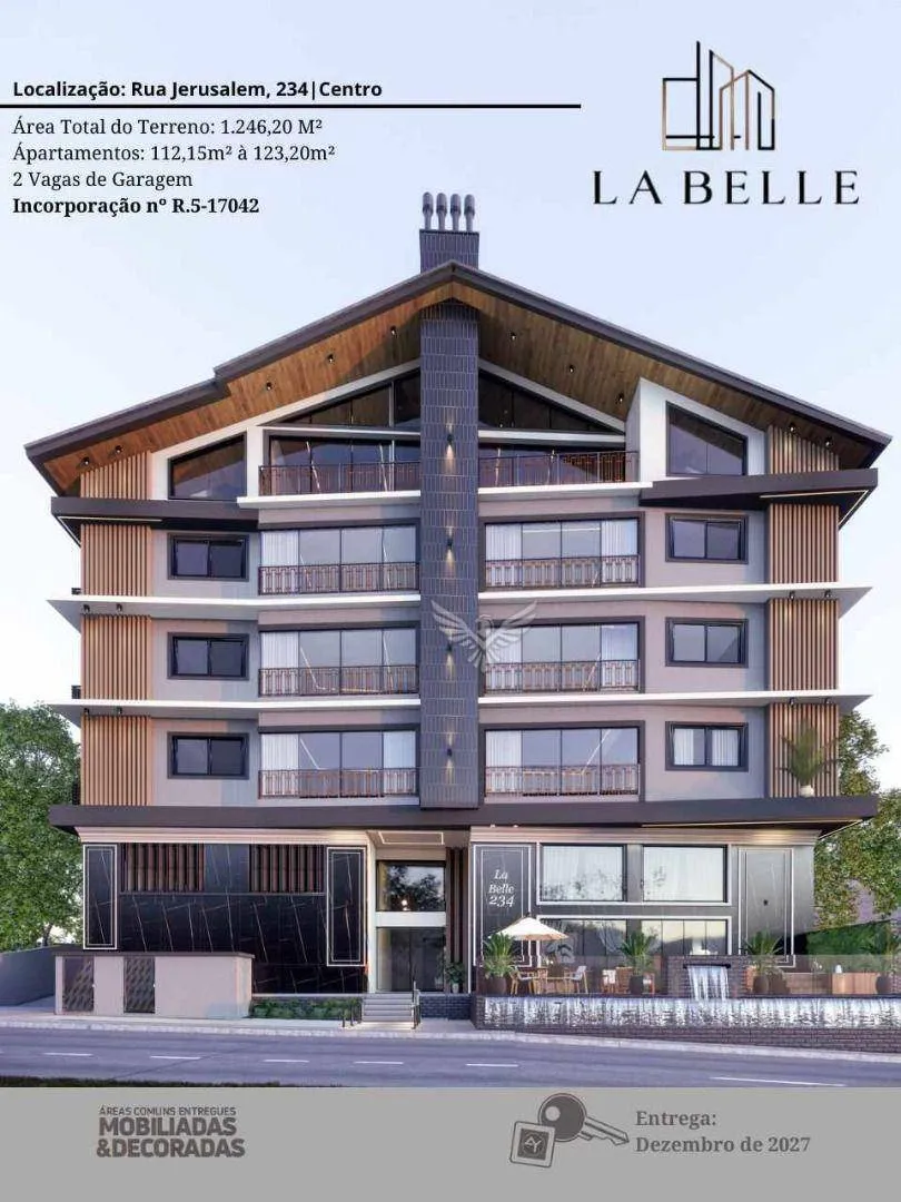 Apartamento com 3 dormitórios à venda, 170 m por R$ 889.000,00 - Centro - Pomerode/SC — foto 2