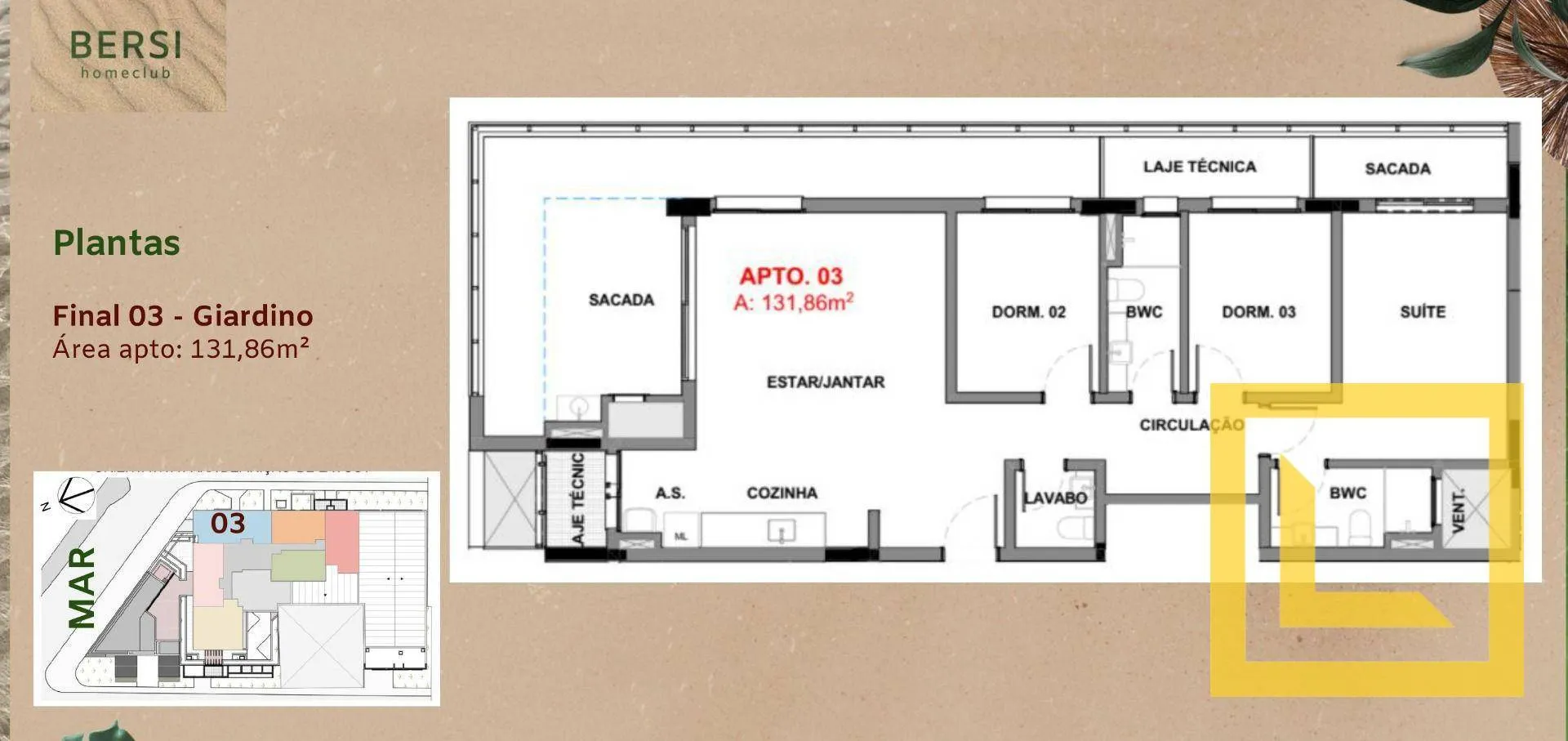 Apartamento Garden à venda, 131 m por R$ 1.342.267,54 - Praia de Armação - Penha/SC — foto 2