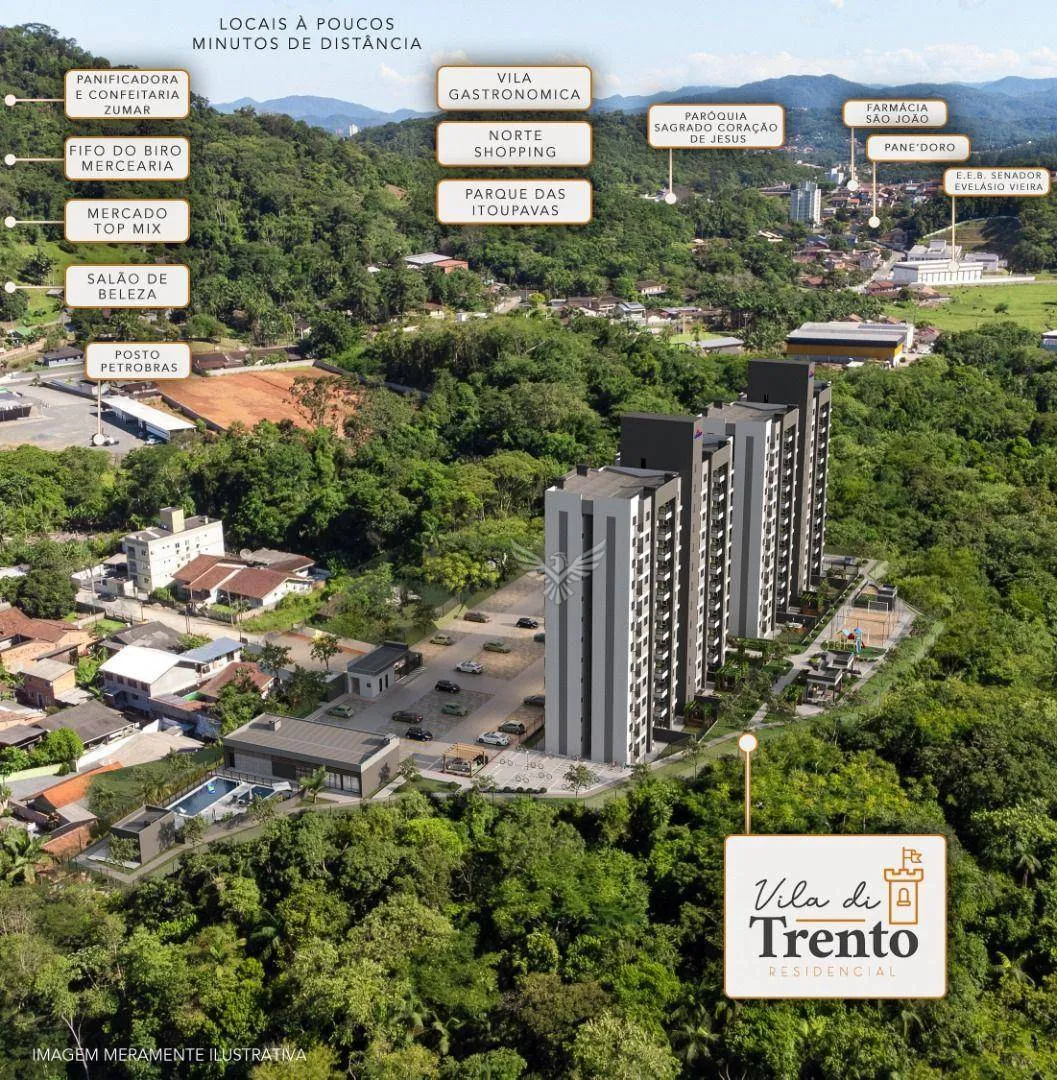 Apartamento com 2 dormitórios à venda, 59 m por R$ 325.000,00 - Itoupavazinha - Blumenau/SC — foto 5
